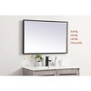 Elegant Lighting Pier 20x40 inch LED Mirror with Adjustable Color Temperature 3000K/4200K/6400K in Black - image 3 of 4