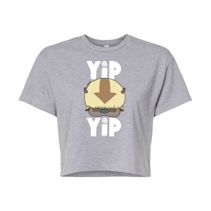 Women's - Avatar: The Last Airbender - Cute Appa Yip Yip Cropped Graphic T-Shirt - 1 of 4