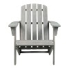 Westport Outdoor Patio Traditional Acacia Wood Adirondack Chair - JONATHAN Y - 3 of 4