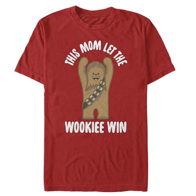 Men's Star Wars Mother's Day Mom Let Wookiee Win T-Shirt, 1 of 5