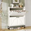 Shoe Storage Cabinet with Flip Drawers, Entryway Freestanding Shoes Rack - 2 of 4