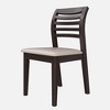 Etelifrank Set of 2 Solid Wood Dining Chairs Side Chairs with Padded Seat Ladder Back - 4 of 4