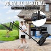 Basketball Hoop Outdoor, Height Adjustable 5.58-10Ft Portable Basketball Goal w/ Enlarged Base & PC Backboard, Indoor Outdoor Hoops - 4 of 4