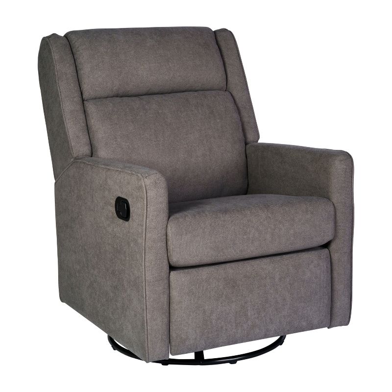 Emma and Oliver Manual Glider Rocker Recliner with 360 Degree Swivel Perfect for Living Room, Bedroom, or Nursery, 1 of 16