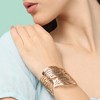 SOHI Women's Gold Filigree Cuff Bracelet - 3 of 3