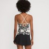 Lands' End Women's Chlorine Resistant Reversible Scoop Neck Tie Back Tankini Swimsuit Top - 2 of 4