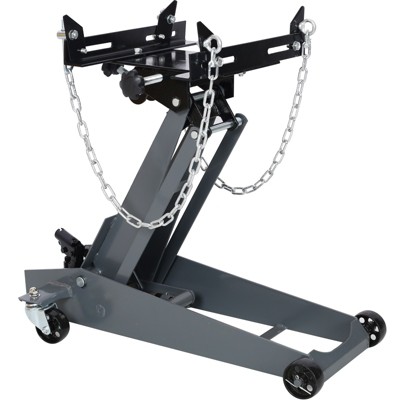 VisioGear Hydraulic Transmission Service Jack, Floor Jack, Capacity 1000lb, Low Profile, Gray, 46.5"*16.9"*27.8"