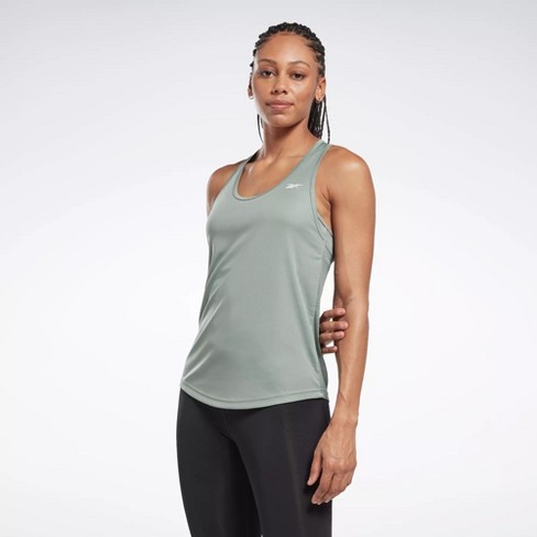 Reebok Workout Ready Mesh Back Tank Top Womens Athletic Tank Tops Medium  Harmony Green : Target