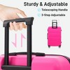Kumasinova 20"24"28"Hardshell Luggage,3Pcs Durable ABS Spinner Suitcase with TSA Lock,Airline-Approved Checked Travel Suitcase Sets - 4 of 4