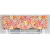 RLF Home 100% Cotton Dazzle Provance With Poly/Cotton Ivory lining Rod Pocket Valance 50" x 17" Orange - 3 of 4