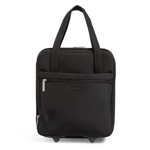 Atlantic Unisex Briefcase Laptop Bag Black Zipper Closure