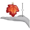 Old World Christmas Blown Glass Ornament for Christmas Tree, Snow-Capped Silver Snowy Cone - 3 of 4