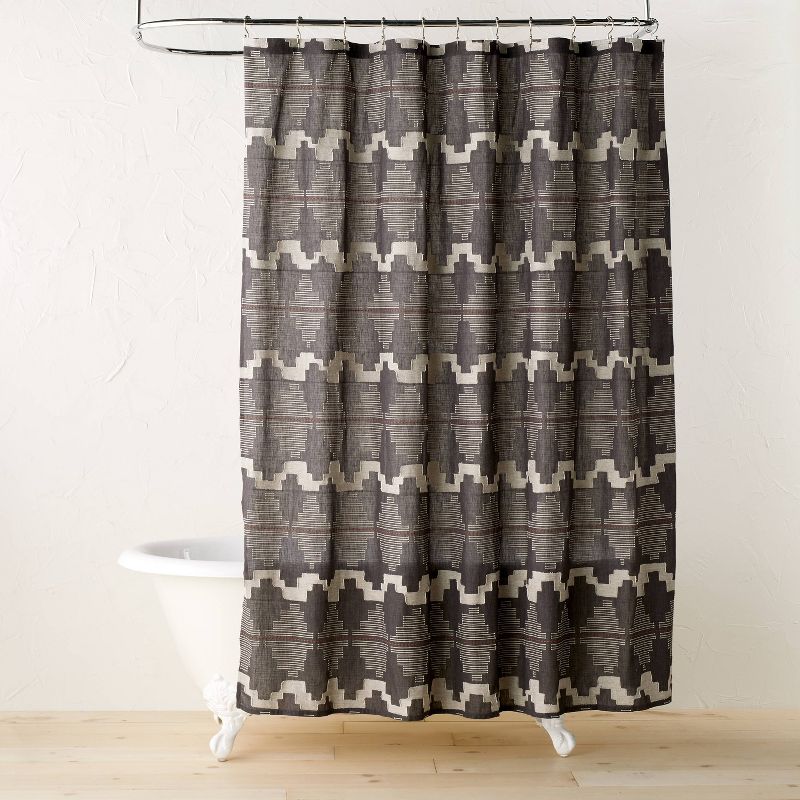 Day in Day Out Shower Curtain Black - Opalhouse&#8482; designed with Jungalow&#8482;, 1 of 9