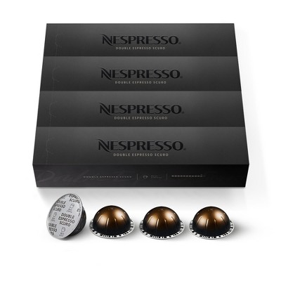 Nespresso Vertuo Double Espresso Scuro Capsules Medium Roast - 40ct : Target