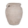 Vase Pottery Terracotta Double Handle for Home Office Bedroom Living Room Casual Decor - 16" Ivory & Tan - 4 of 4