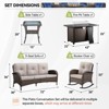 Buenhomino 5 Pieces Outdoor Patio Furniture Set with 50000 BTU Propane Fire Pit Table, Deep Seating Rocker Chairs and Sofa Patio Conversation Set - 3 of 4