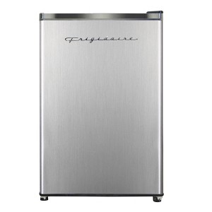 Frigidaire 4.5 cu ft Single-Door Refrigerator - Platinum - EFR492: Mini Fridge, No Freezer, Stainless Steel, Adjustable Shelves - 1 of 4