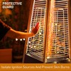 Kumasinova 88"H Pyramid Patio Heaters with Cover,48000 BTU Mobile Outdoor Heater with with Tip-Over Protection for Commercial and Residential Use - 4 of 4