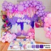 PartyWoo Crepe Paper Streamers Purple Dark Pastel White 8 Rolls 656 ft 1.8 Inch x 82 Ft Roll - 2 of 4