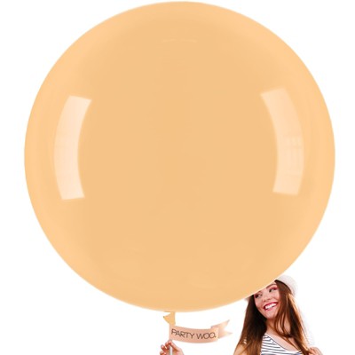 PartyWoo Balloons Nude Beige Apricot Cream 36 Inch 4 pcs
