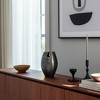 Modern Metal Vase - Textured Handmade Design - Contemporary Home & Office Decor - Decorative Accent for Bedroom, Living Room, Entryway - 14" Black - 2 of 4