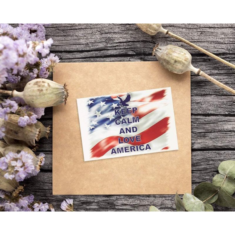 Best Paper Greetings 40-Pack American Postcards Keep Calm and Love America Patriotic Post Cards Bulk Set 4x6 in, 3 of 6