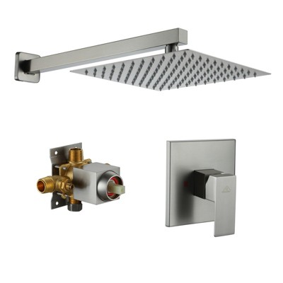 CASAINC 10'' Square Wall Mounted Shower System