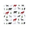 Hudson Baby Unisex Baby Cotton Flannel Receiving Blankets, Woodland Christmas, One Size - 3 of 4