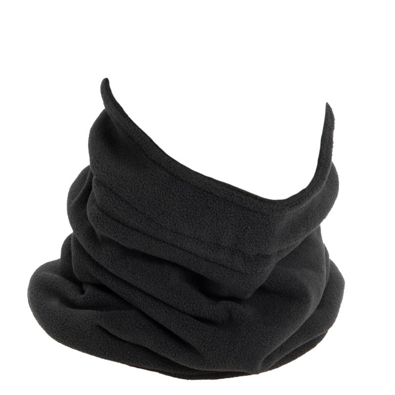 MUK LUKS Quietwear Unisex Fleece Neck Gaiter, Black, One Size Fits Most, 2 of 5
