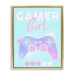 Stupell Industries Gamer Girl Pastel Controller, 21" x 17" - 1 of 4