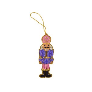 Daydream Society - Nutcracker Christmas Ornament in Pink and Purple - Pack of 1Ornament - 1 of 2