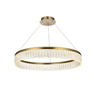 Elegant Lighting Rune 1 - Light Chandelier in  Satin Gold - 1 of 4