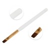 Unique Bargains Large Flat Mouth Nail Painting Brushes for Home DIY Gold Tone Clear White 1 Pc - 3 of 4