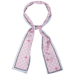 Allegra K Women's Skinny Scarves Polka Dot Cute Ribbon Hairband Neck Wraps Neckerchief - 1 of 4