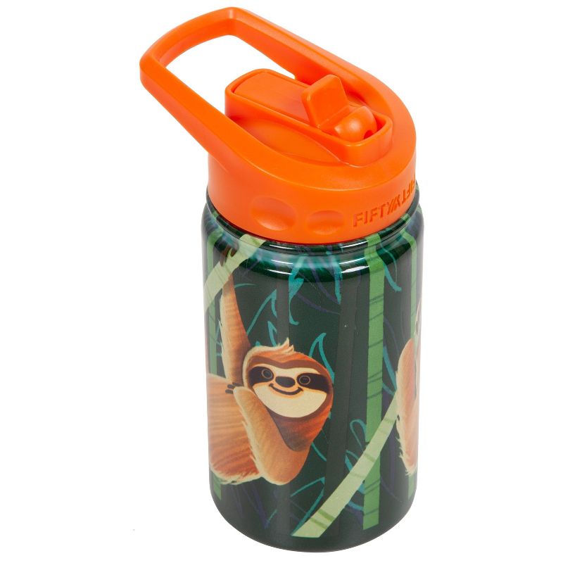 FIFTY/FIFTY 12oz Kids Bottle with Straw Cap Sloth Print, 1 of 5
