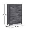 XIYUYEU Dresser for Bedroom with Black Handles,Modern Storage Chest of Drawers for Bedroom - 3 of 4