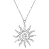 Clotth Sun Necklace for Women Vintage Bohemian Spiral Sun Pendant Necklace Unique Gold Statement Sun Necklace Boho Style Jewelry - 2 of 4