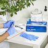 CareStock Blue Nitrile Exam Gloves - Powder Free, Slip-Resistant, Disposable, 1 Box - image 4 of 4