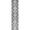 Sumak High-Low Pile Neutral Diamond Kilim Indoor/Outdoor Area Rug - JONATHAN Y - 2 of 4