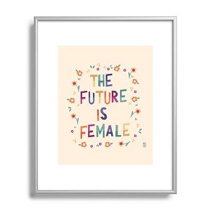 Valeria Frustaci The future is female Metal Framed Art Print - Deny Desings - 1 of 3