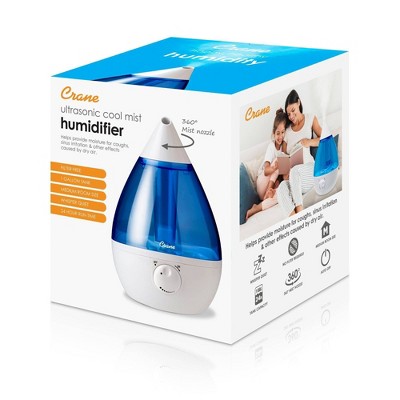 Blue and White Ultrasonic Cool Mist Humidifier with 1 Gallon Tank