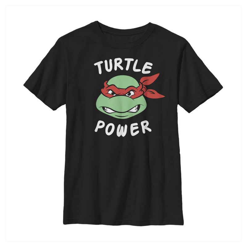 Boy's Teenage Mutant Ninja Turtles Raphael Turtle Power T-Shirt, 1 of 4