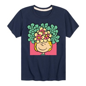 Boys' - Peanuts - Sally Flowers Short Sleeve Graphic T-Shirt - 1 of 4