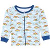 Leveret Kids Cotton Footed Pajamas - 2 of 3