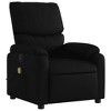 vidaXL Massage Recliner Chair Black Faux leather, metal, plywood Single - 3 of 4