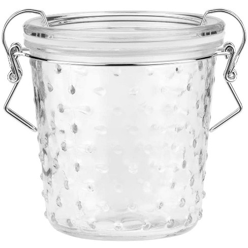 Amici Home Hawthorn Glass Canister, Airtight Storage Jar, Ribbed Glass With  Acacia Lid,small 20 Oz. : Target