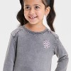 Toddler Girls' French Terry Sweatshirt - Cat & Jack™ - 2 of 4