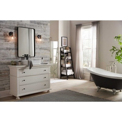 Progress Lighting Hansford 1-Light Bath Vanity Fixture, Polished Nickel, Clear Spherical Shade