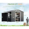 AMERLIFE Outdoor Storage Shed with Sliding Doors Two 4-Pane Windows - 2 of 4