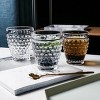 Slickblue Hobnail Tumbler Glass Set of 6, 10.25 oz & 13 oz, Clear & Mutlicolor Options - 4 of 4